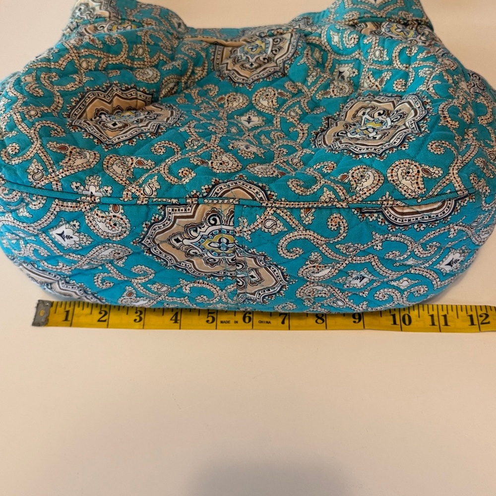 Vera Bradley retired pattern Totally Turq in Maggie style bag. Reversible. - Picture 6 of 10